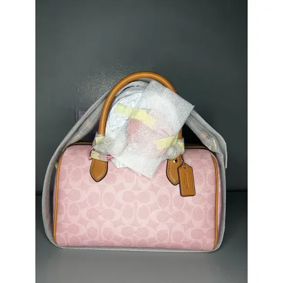Coach Medium Powder Pink Rowan - Picture 1 of 9